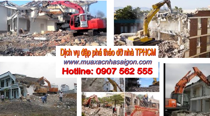 Dịch vụ đập phá tháo dỡ nhà tphcm