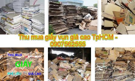 Thu mua giấy vụn phế liệu, công ty mua giấy phế liệu TpHCM