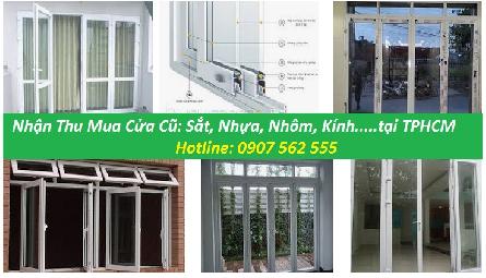 THU MUA CỬA NHỰA LÕI THÉP CŨ TPHCM - 0907562555