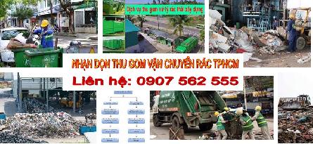 ĐƠN VỊ NHẬN THU GOM VẬN CHUYỂN RÁC TẠI TPHCM