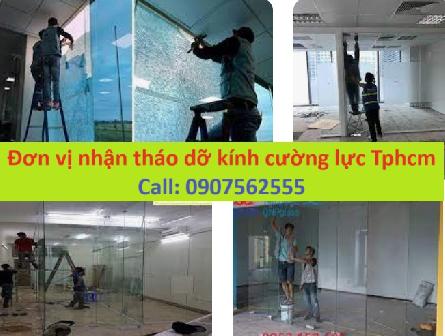 Cung cấp thợ tháo dỡ vách cửa kính cường lực tại Tphcm