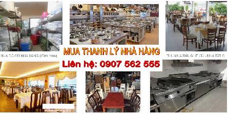 Dịch vụ mua thanh lý đồ nhà hàng tphcm ở đâu uy tín