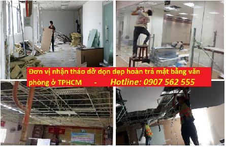 DỊCH VỤ DỌN DẸP THÁO DỠ HOÀN TRẢ MẶT BẰNG GIÁ RẺ TPHCM