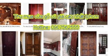 Chuyên thu mua cửa gỗ cũ tphcm - Call: 0907562555