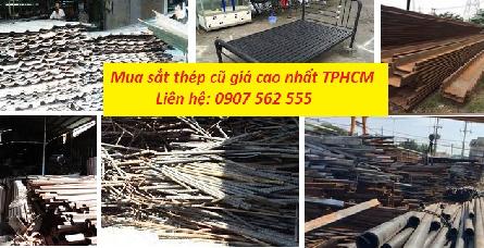 THU MUA SẮT THÉP CŨ Ở TPHCM GIÁ CAO NHẤT- 0907562555