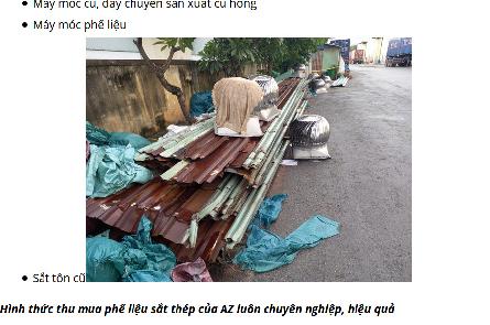 Báo giá thu mua sắt thép phế liệu. Thu mua phế liệu sắt thép giá cao ở tại Tp HCM, BÌNH DƯƠNG