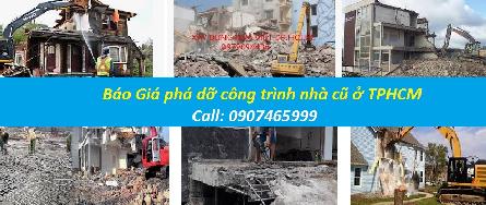 Bảng giá đập phá nhà cũ