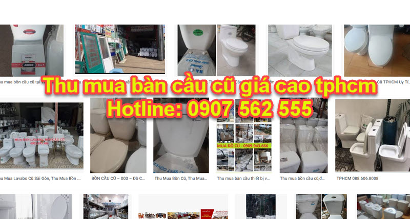 Thu mua bồn cầu cũ giá cao